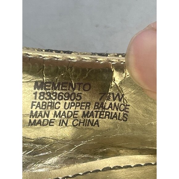 naturalizer memento animal print open toed sandals ankle buckle flats 7.5 READ - Picture 4 of 7